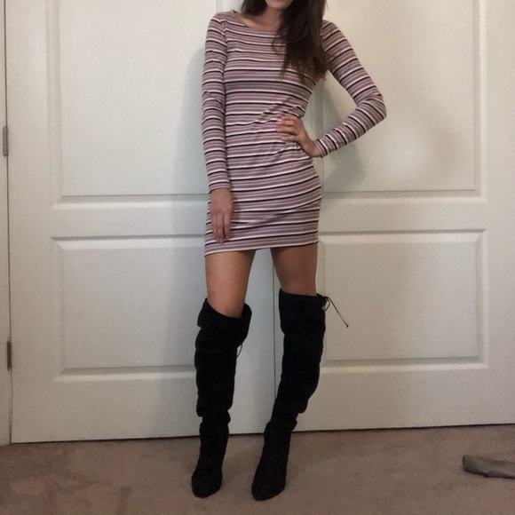 Wild Fable Striped Long Sleeve Dress - Picture 7 of 8